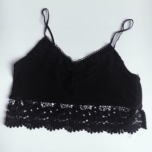 Topshop Crochet Trim Bralette NWT